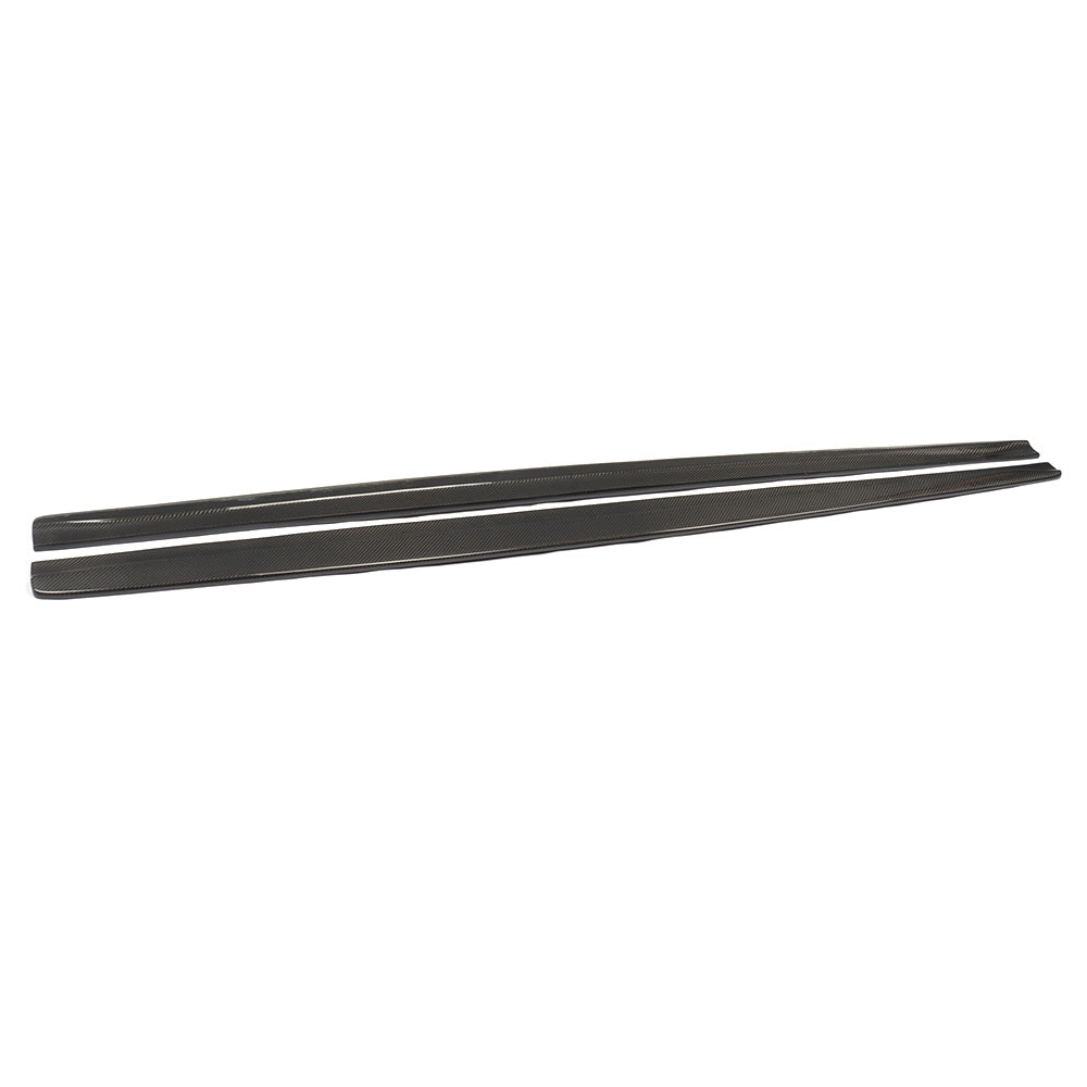 Carbon Fiber Car Side Skirts Extension for BMW 1Series E82M 1M 2011UP (Fits :1M )