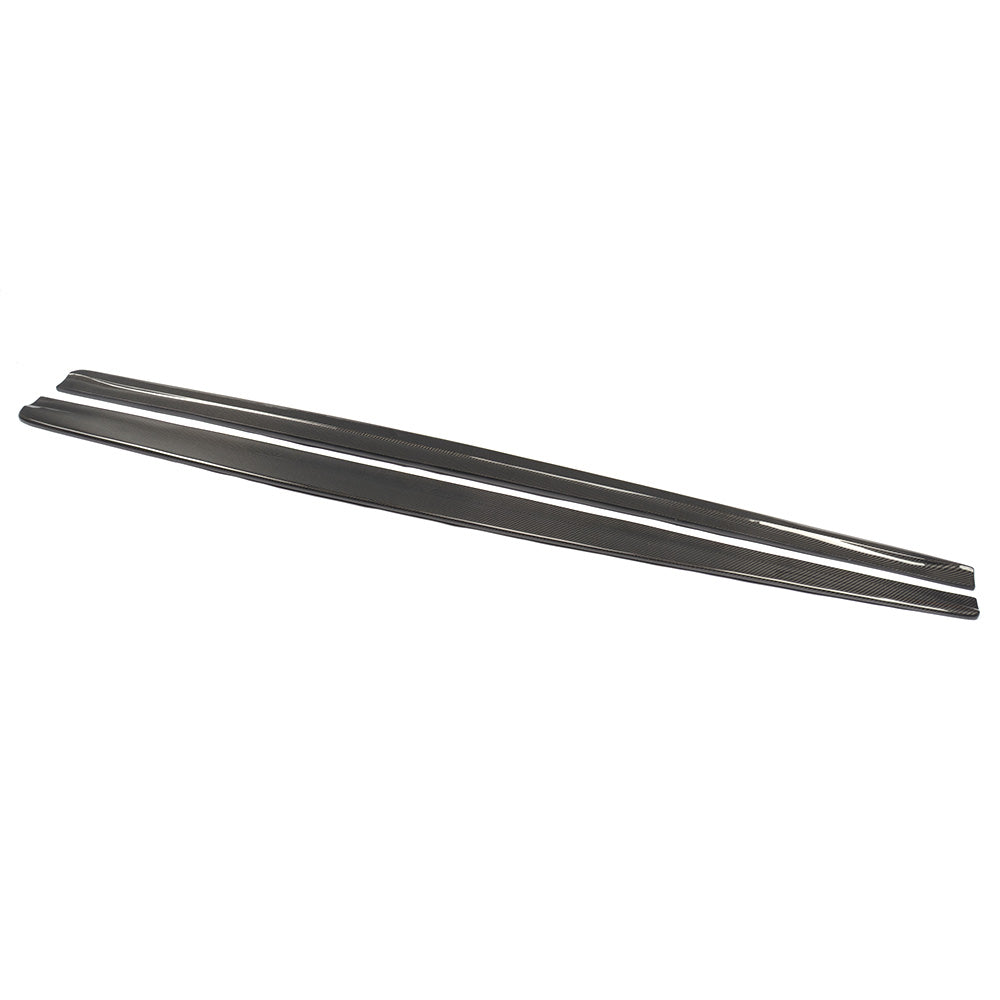 Carbon Fiber Car Side Skirts Extension for BMW 1Series E82M 1M 2011UP (Fits :1M )