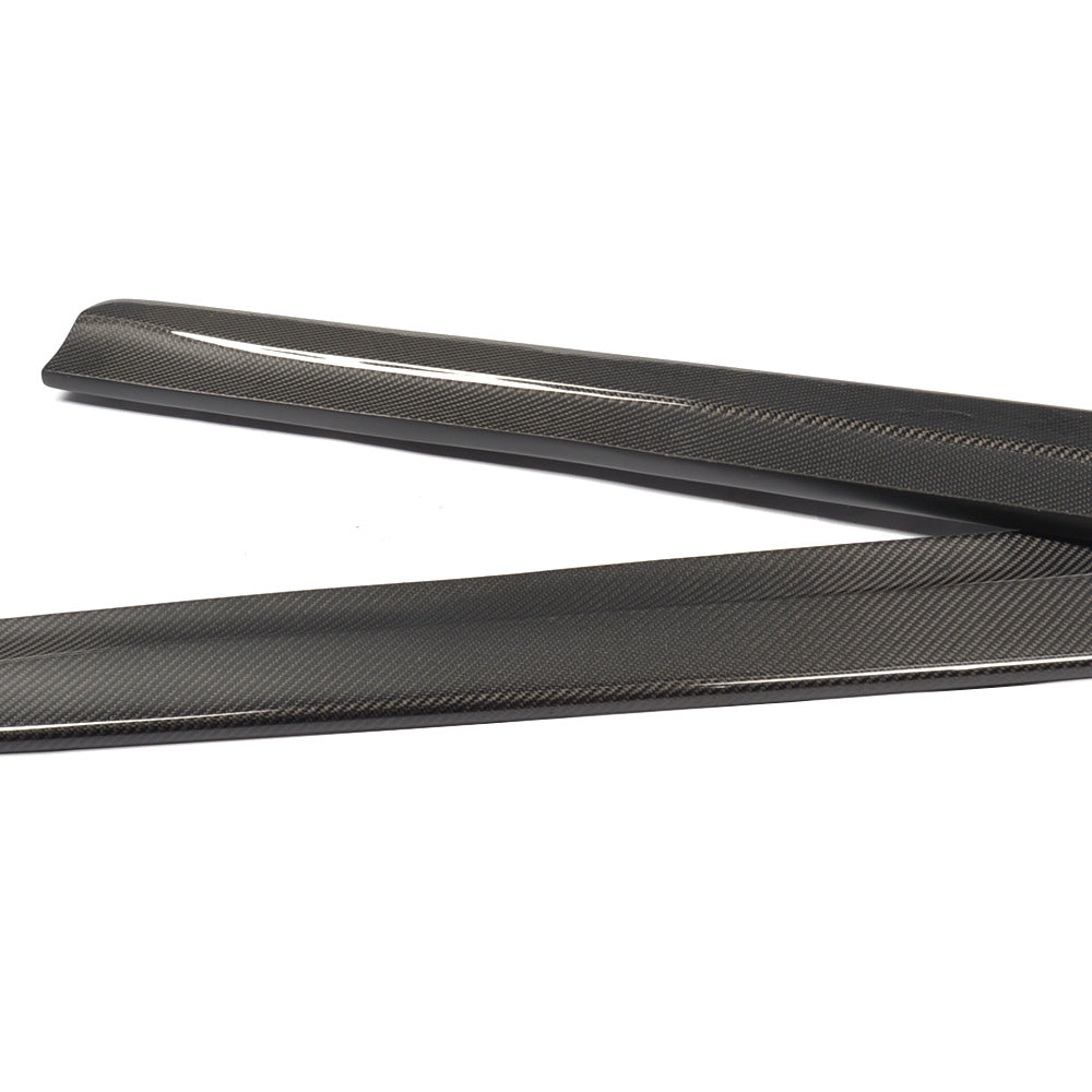 Carbon Fiber Car Side Skirts Extension for BMW 1Series E82M 1M 2011UP (Fits :1M )