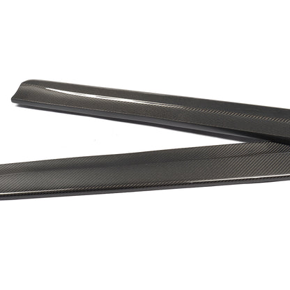 Carbon Fiber Car Side Skirts Extension for BMW 1Series E82M 1M 2011UP (Fits :1M )