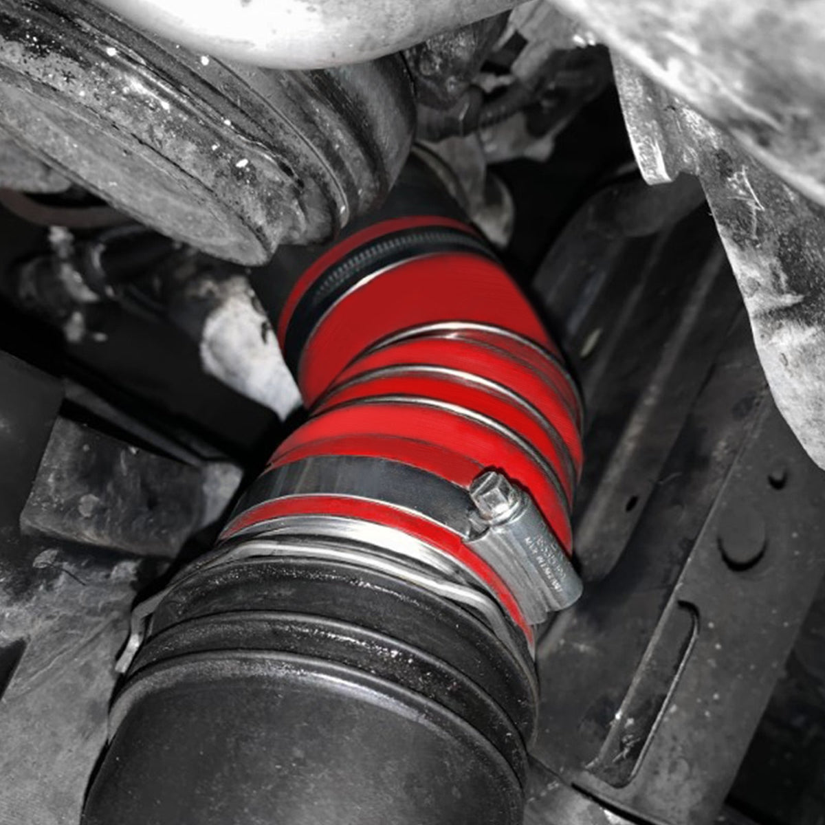 Bevinsee Twin-Turbo Reinforced Silicone Boost Hose – for BMW M57 335D E90 E91 E92
