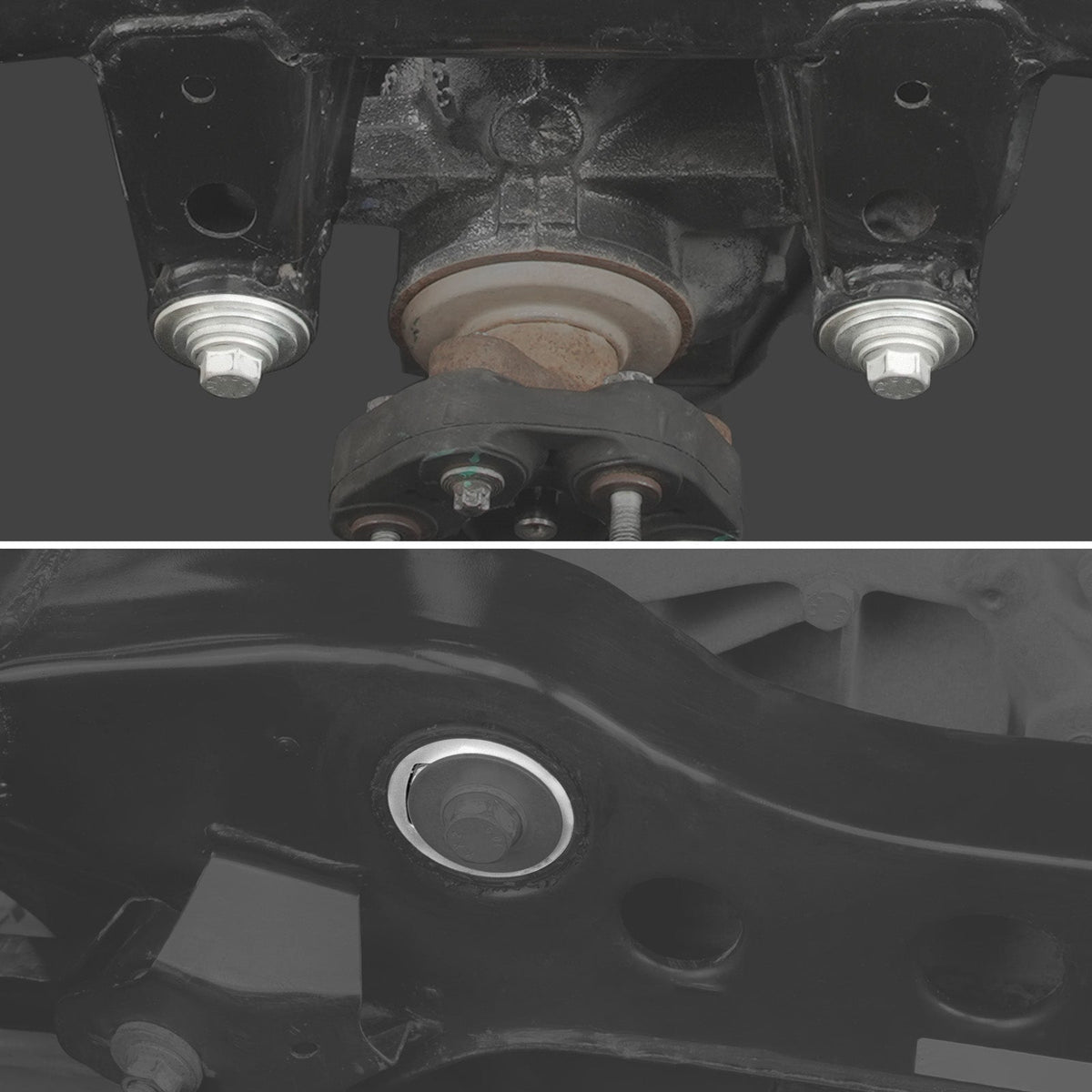 Bevinsee Aluminum Rear Differential Mount Inserts Kit – for BMW E82 E87 E88 E90 E92 E93