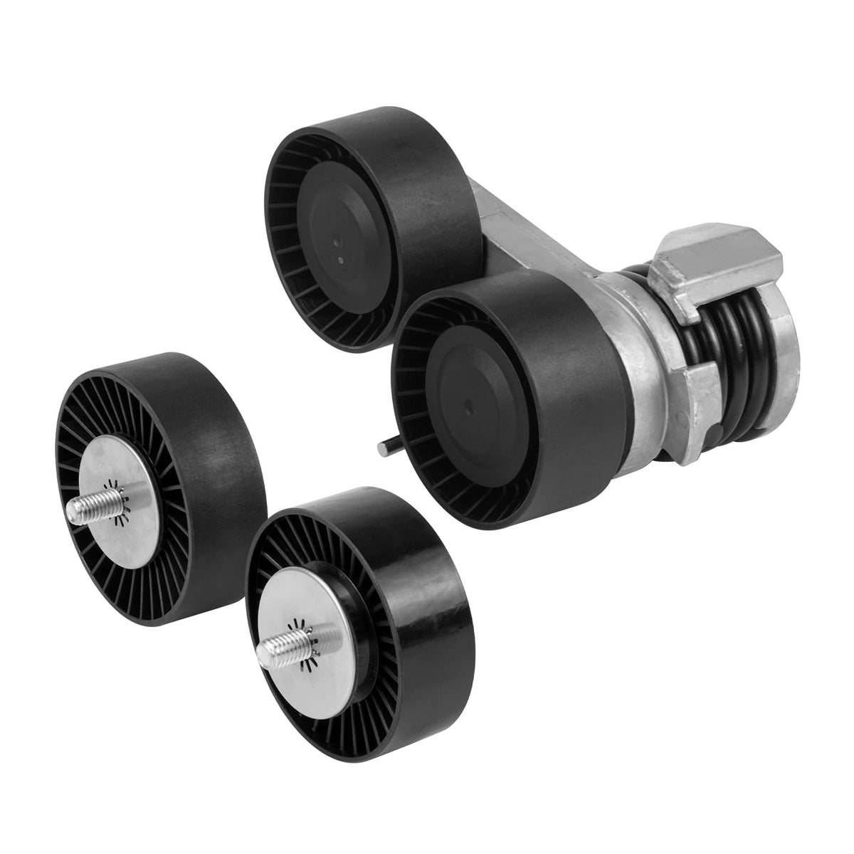 Bevinsee Drive Belt Pulley Tensioner Kit with Bolt – for BMW 335i 135i 1M E90 E91 E92 E93 E82 E88