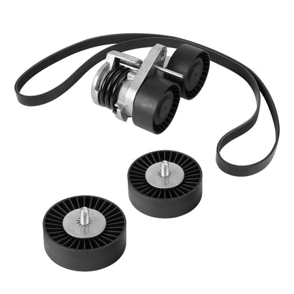 Bevinsee Drive Belt Pulley Tensioner Kit with Bolt – for BMW 335i 135i 1M E90 E91 E92 E93 E82 E88
