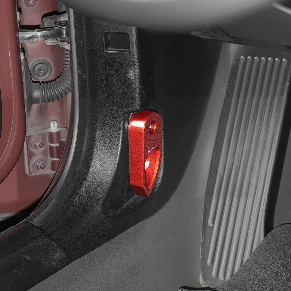 Bevinsee Engine Hood Release Lever Handle Bracket Trim – for BMW E81 E82 E87 E88 E90 E91 E92 E93 X1