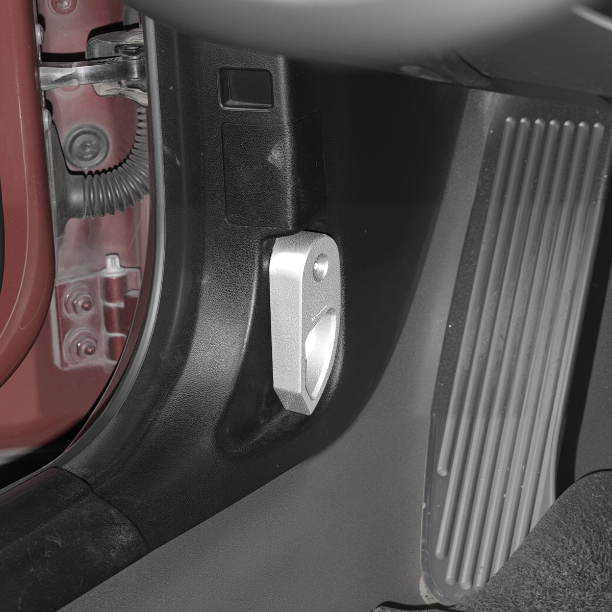 Bevinsee Engine Hood Release Lever Handle Bracket Trim – for BMW E81 E82 E87 E88 E90 E91 E92 E93 X1