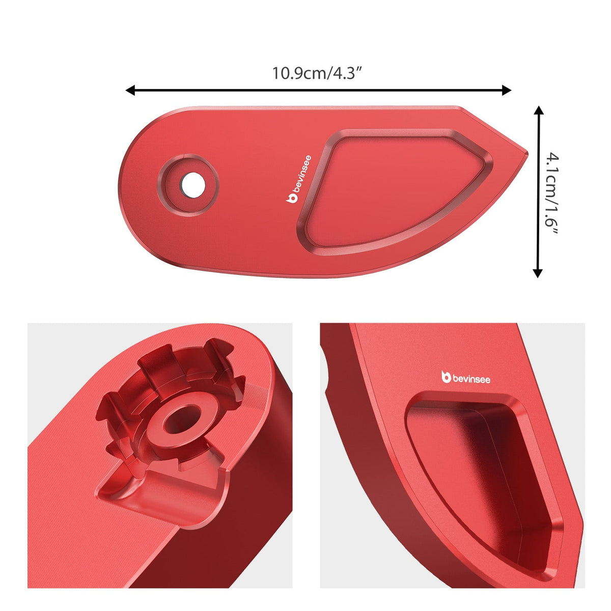 Bevinsee Aluminum Engine Hood Release Lever Handle – for BMW E8X E9X F06 F12 X1 E84