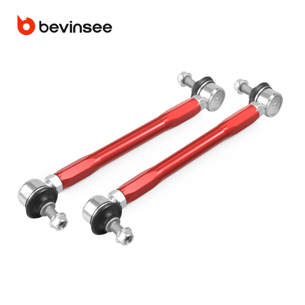 Bevinsee Billet Adjustable Front Sway Bar End Link Kit – for BMW E81 E82 E87 E88 E90 E92 X1 E84 Z4 E89