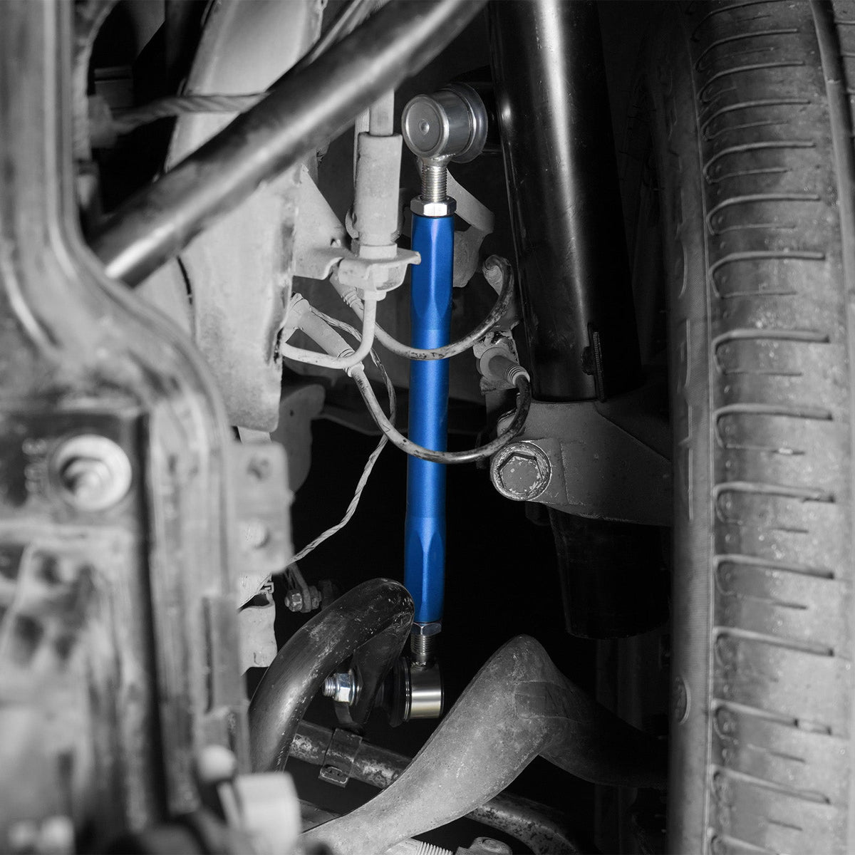 Bevinsee Billet Adjustable Front Sway Bar End Link Kit – for BMW E81 E82 E87 E88 E90 E92 X1 E84 Z4 E89