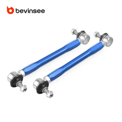 Bevinsee Billet Adjustable Front Sway Bar End Link Kit – for BMW E81 E82 E87 E88 E90 E92 X1 E84 Z4 E89