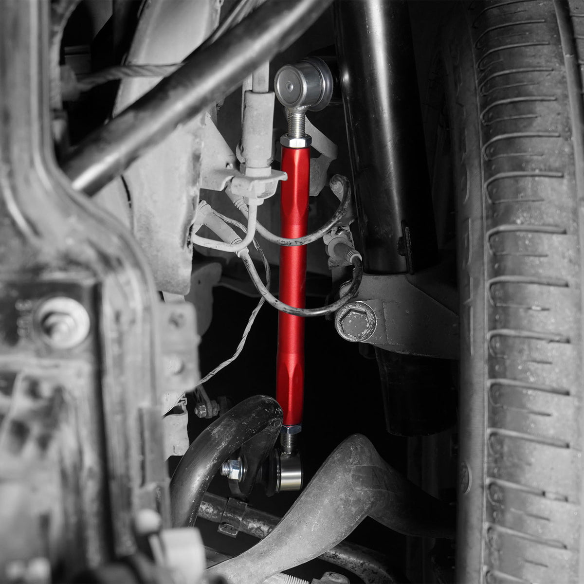 Bevinsee Billet Adjustable Front Sway Bar End Link Kit – for BMW E81 E82 E87 E88 E90 E92 X1 E84 Z4 E89