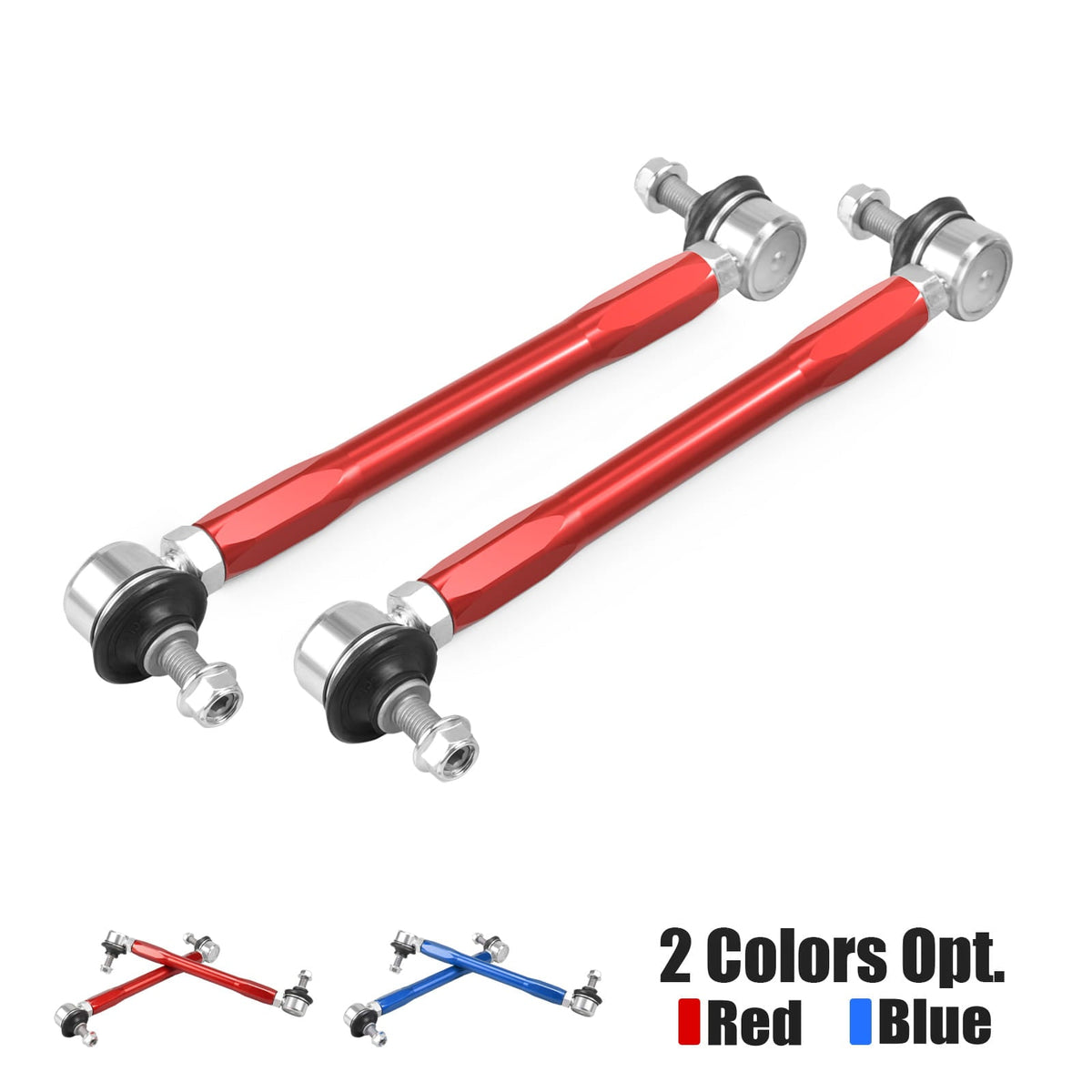 Bevinsee Billet Adjustable Front Sway Bar End Link Kit – for BMW E81 E82 E87 E88 E90 E92 X1 E84 Z4 E89
