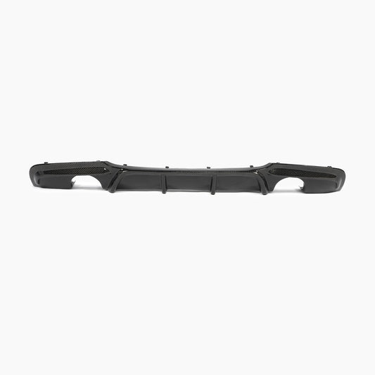 Carbon Fiber E90 Dual Muffler Single Out  Rear Diffuser for BMW 3 Series E90 325i 335i M Sport Sedan 4-Door 2009-2013