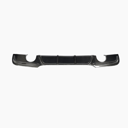 Carbon Fiber E90 Dual Muffler Single Out  Rear Diffuser for BMW 3 Series E90 325i 335i M Sport Sedan 4-Door 2009-2013