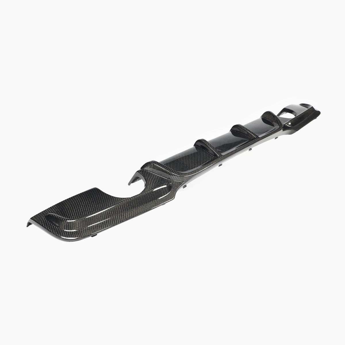 Carbon Fiber E90 Dual Muffler Single Out  Rear Diffuser for BMW 3 Series E90 325i 335i M Sport Sedan 4-Door 2009-2013