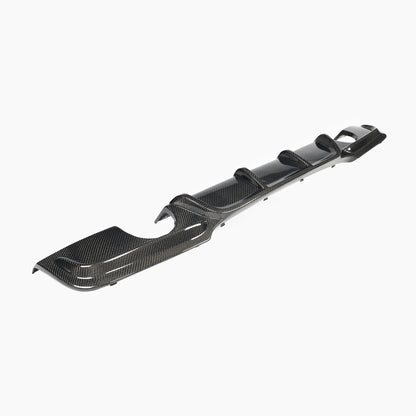 Carbon Fiber E90 Dual Muffler Single Out  Rear Diffuser for BMW 3 Series E90 325i 335i M Sport Sedan 4-Door 2009-2013