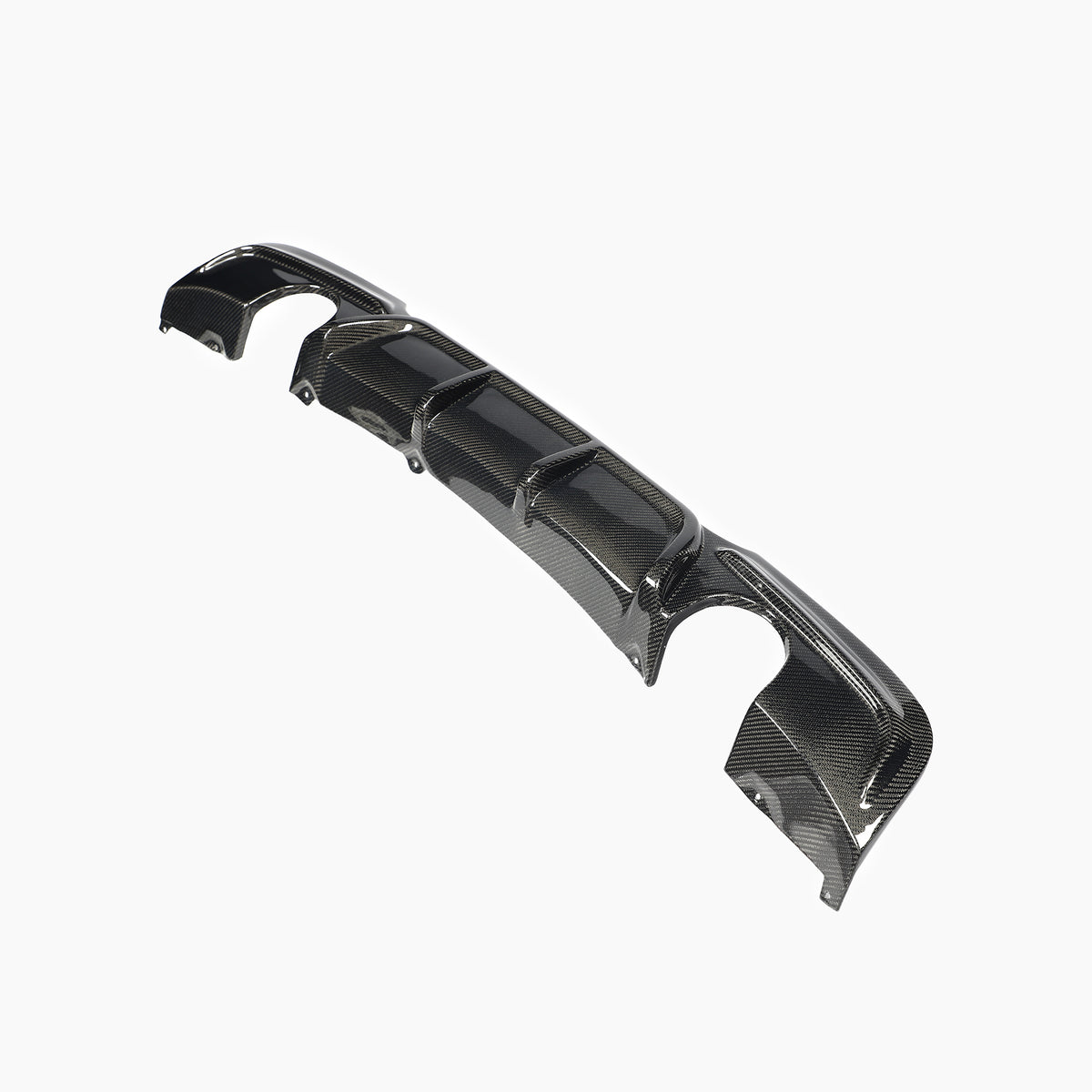 Carbon Fiber E90 Dual Muffler Single Out  Rear Diffuser for BMW 3 Series E90 325i 335i M Sport Sedan 4-Door 2009-2013
