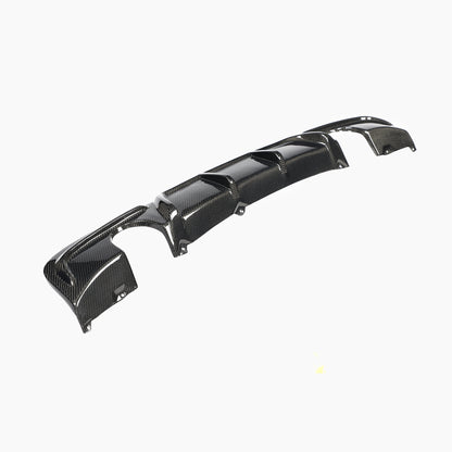 Carbon Fiber E90 Dual Muffler Single Out  Rear Diffuser for BMW 3 Series E90 325i 335i M Sport Sedan 4-Door 2009-2013