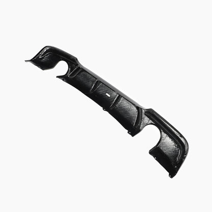Carbon Fiber E90 Dual Muffler Single Out  Rear Diffuser for BMW 3 Series E90 325i 335i M Sport Sedan 4-Door 2009-2013
