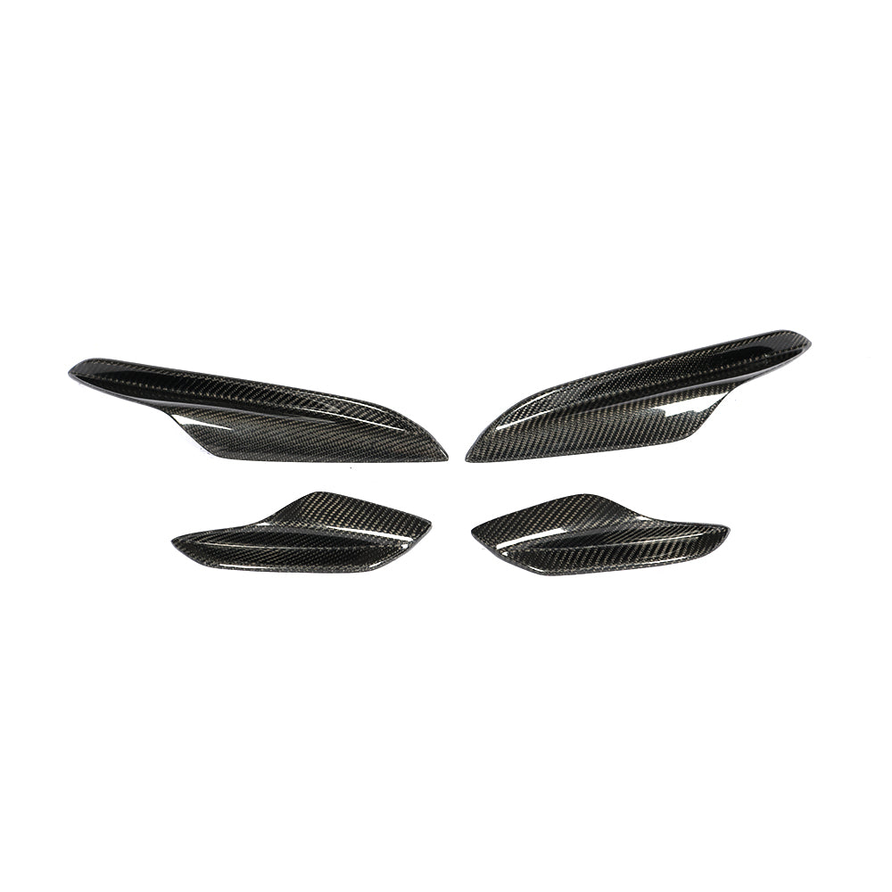 For BMW 3 SERIES E90 E92 M3 E93 carbon fiber Splitter Fins Body Spoiler Canards