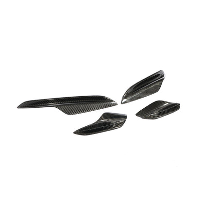 For BMW 3 SERIES E90 E92 M3 E93 carbon fiber Splitter Fins Body Spoiler Canards