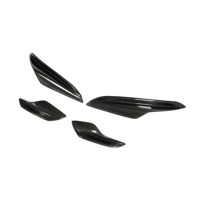 For BMW 3 SERIES E90 E92 M3 E93 carbon fiber Splitter Fins Body Spoiler Canards