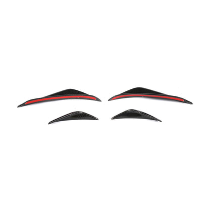 For BMW 3 SERIES E90 E92 M3 E93 carbon fiber Splitter Fins Body Spoiler Canards