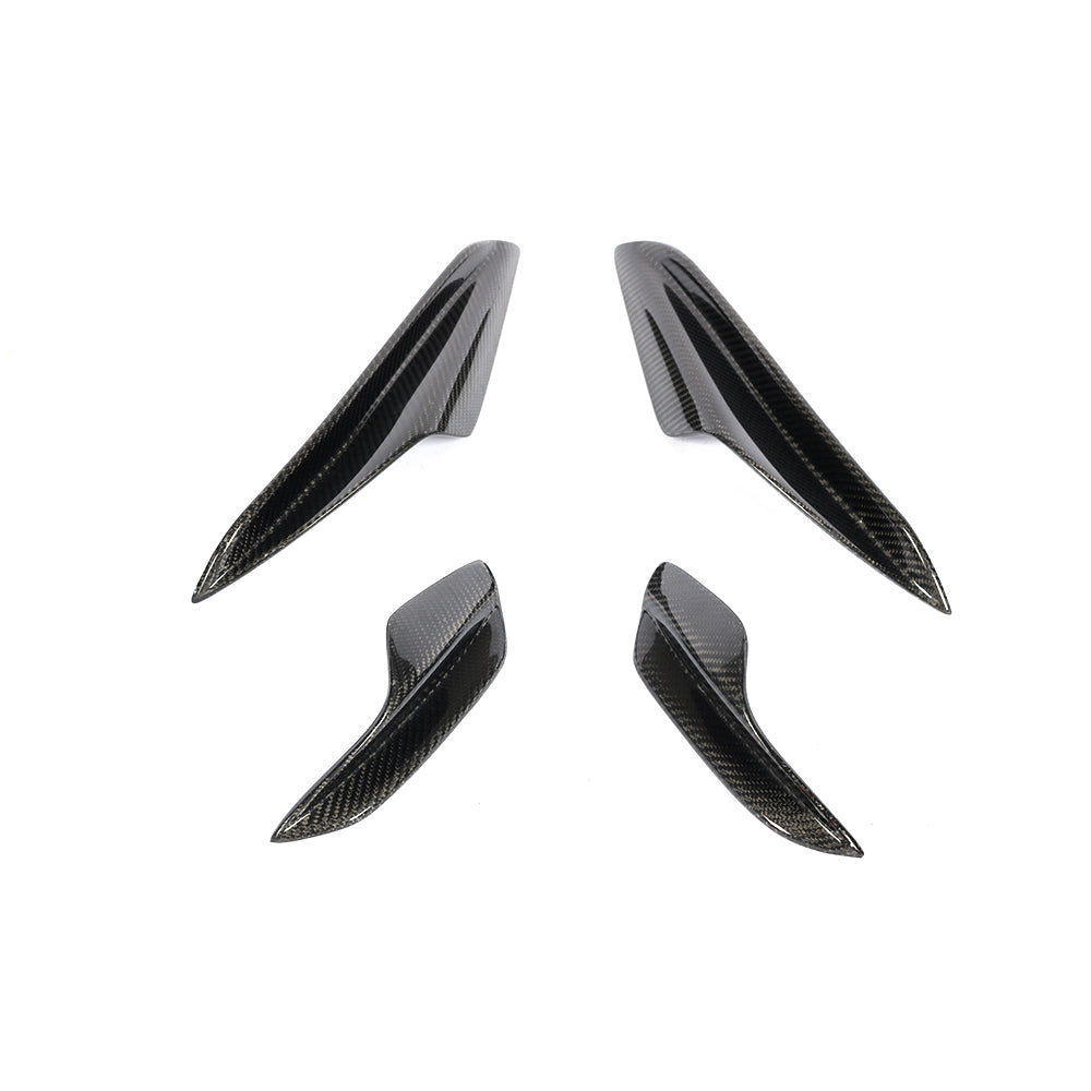 For BMW 3 SERIES E90 E92 M3 E93 carbon fiber Splitter Fins Body Spoiler Canards