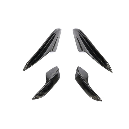For BMW 3 SERIES E90 E92 M3 E93 carbon fiber Splitter Fins Body Spoiler Canards