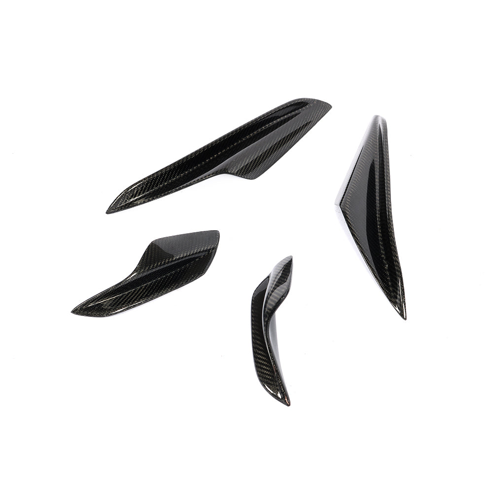 For BMW 3 SERIES E90 E92 M3 E93 carbon fiber Splitter Fins Body Spoiler Canards