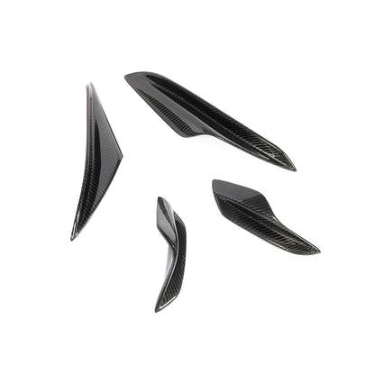 For BMW 3 SERIES E90 E92 M3 E93 carbon fiber Splitter Fins Body Spoiler Canards