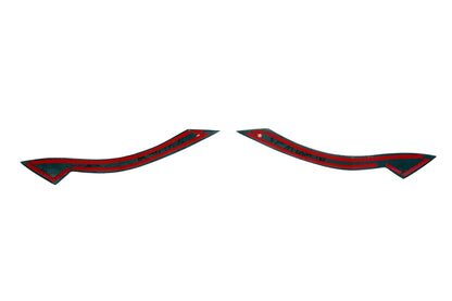 for BMW Z4 E89 2009-2012 2pcs Carbon Fiber Headlight Eyebrows Eyelids Cover Trim