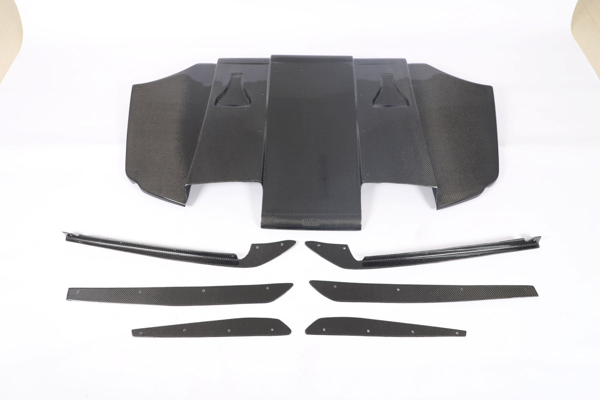 Carbon Fiber Rear Diffuser with canards for BMW 3 Series E92 E93 M3 2009-2013