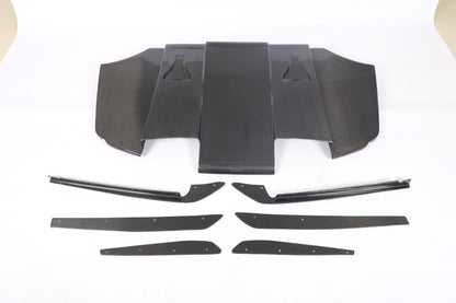 Carbon Fiber Rear Diffuser with canards for BMW 3 Series E92 E93 M3 2009-2013