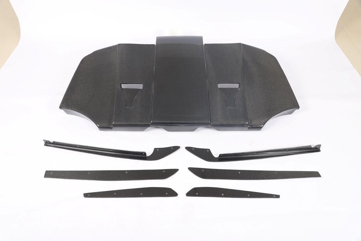 Carbon Fiber Rear Diffuser with canards for BMW 3 Series E92 E93 M3 2009-2013