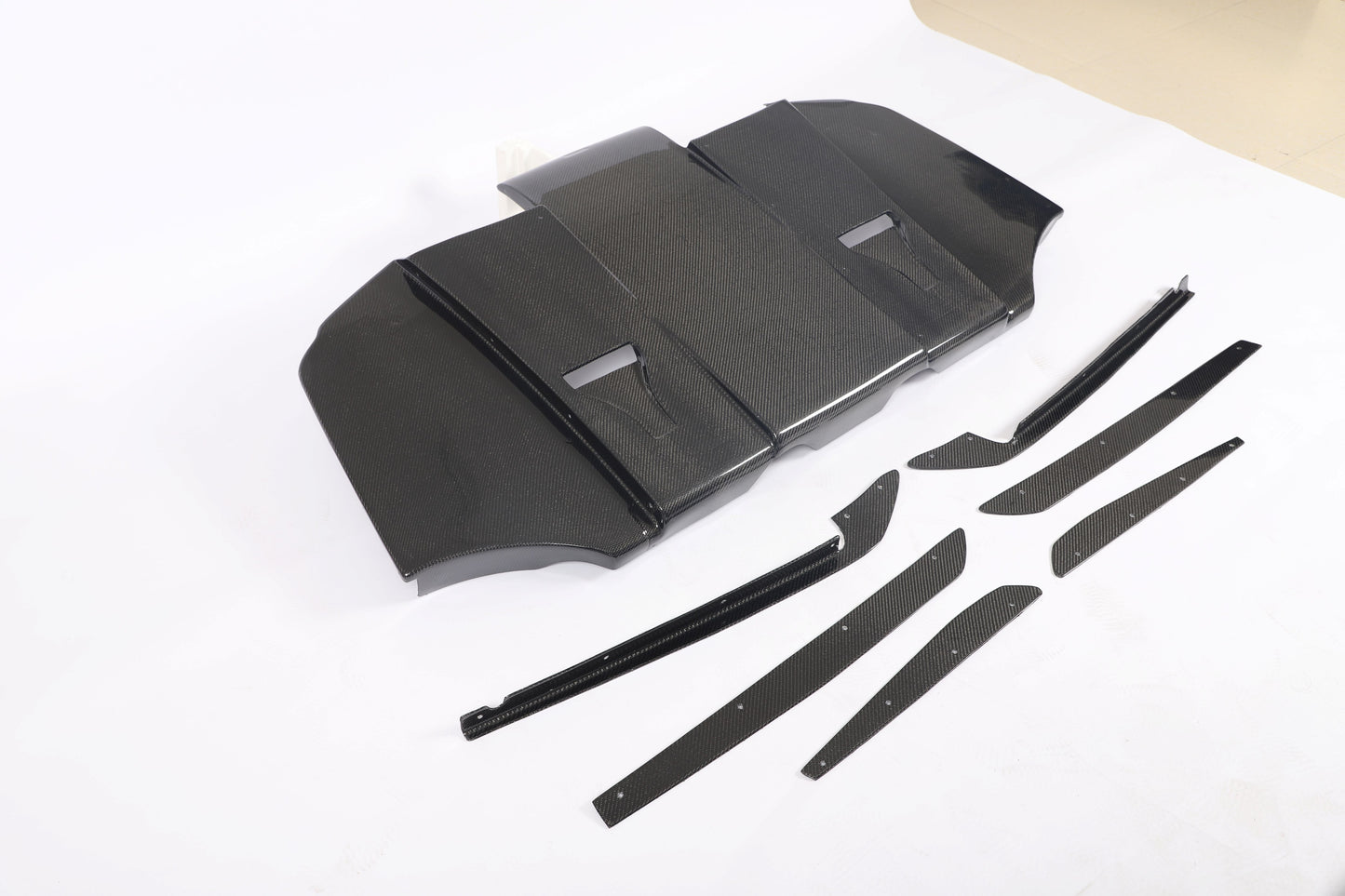 Carbon Fiber Rear Diffuser with canards for BMW 3 Series E92 E93 M3 2009-2013