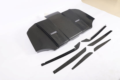 Carbon Fiber Rear Diffuser with canards for BMW 3 Series E92 E93 M3 2009-2013