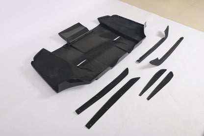 Carbon Fiber Rear Diffuser with canards for BMW 3 Series E92 E93 M3 2009-2013