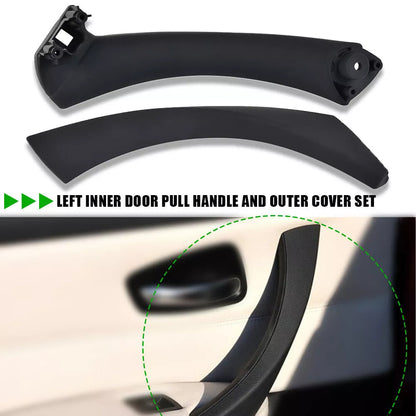 Bevinsee Left Passenger Side Inner Door Panel Handle Bracket Fits BMW 3 Series E90 E91
