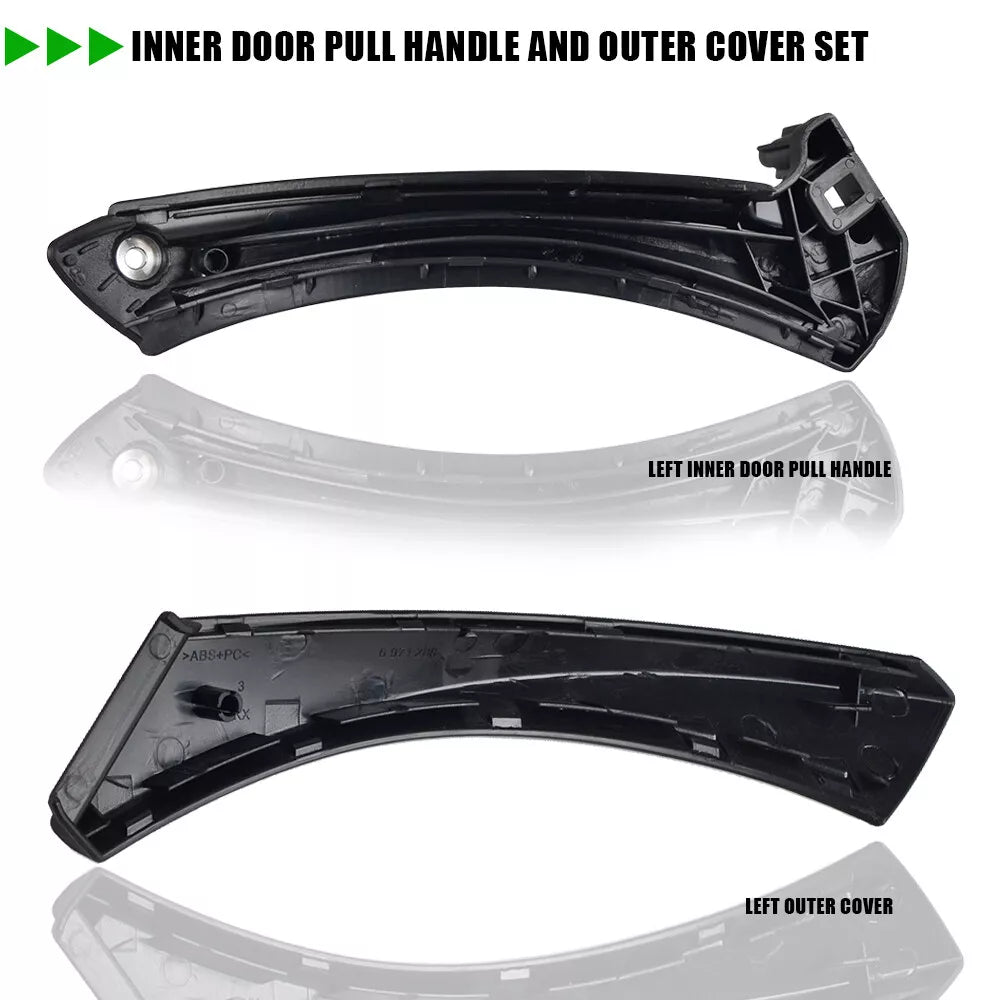 Bevinsee Left Passenger Side Inner Door Panel Handle Bracket Fits BMW 3 Series E90 E91
