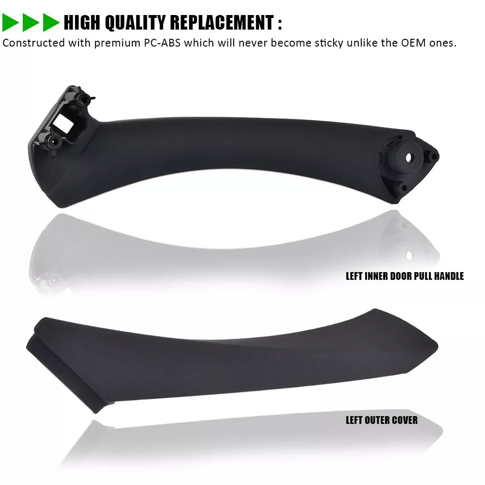 Bevinsee Left Passenger Side Inner Door Panel Handle Bracket Fits BMW 3 Series E90 E91