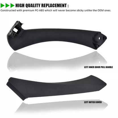 Bevinsee Left Passenger Side Inner Door Panel Handle Bracket Fits BMW 3 Series E90 E91