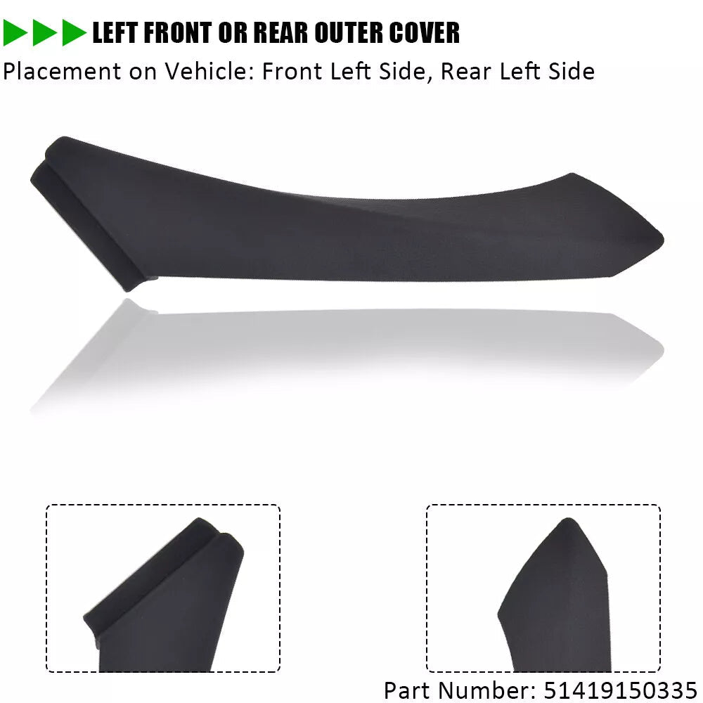 Bevinsee Left Passenger Side Inner Door Panel Handle Bracket Fits BMW 3 Series E90 E91