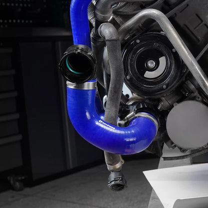 Bevinsee Versterkte Siliconen Onderste Radiateurslang w/ Aluminium Flens - BMW E9x E8x (N52N & N53)