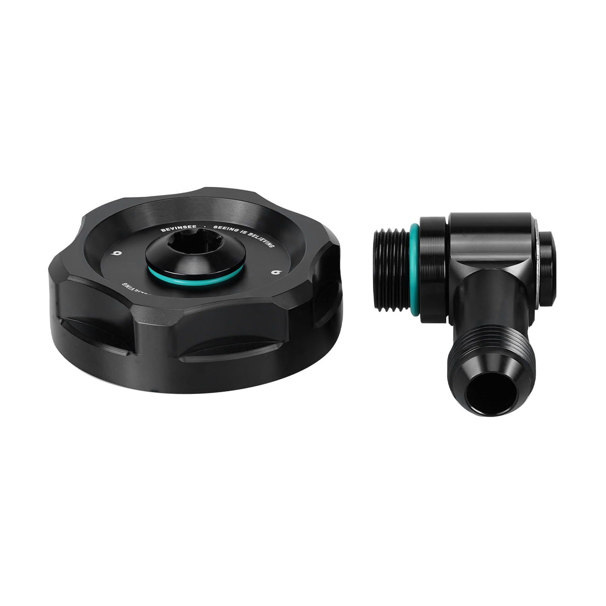 Bevinsee Billet High-Flow Oil Cap Vent Adapter – for BMW E30 E36 E46 E90 E92 F30 E88