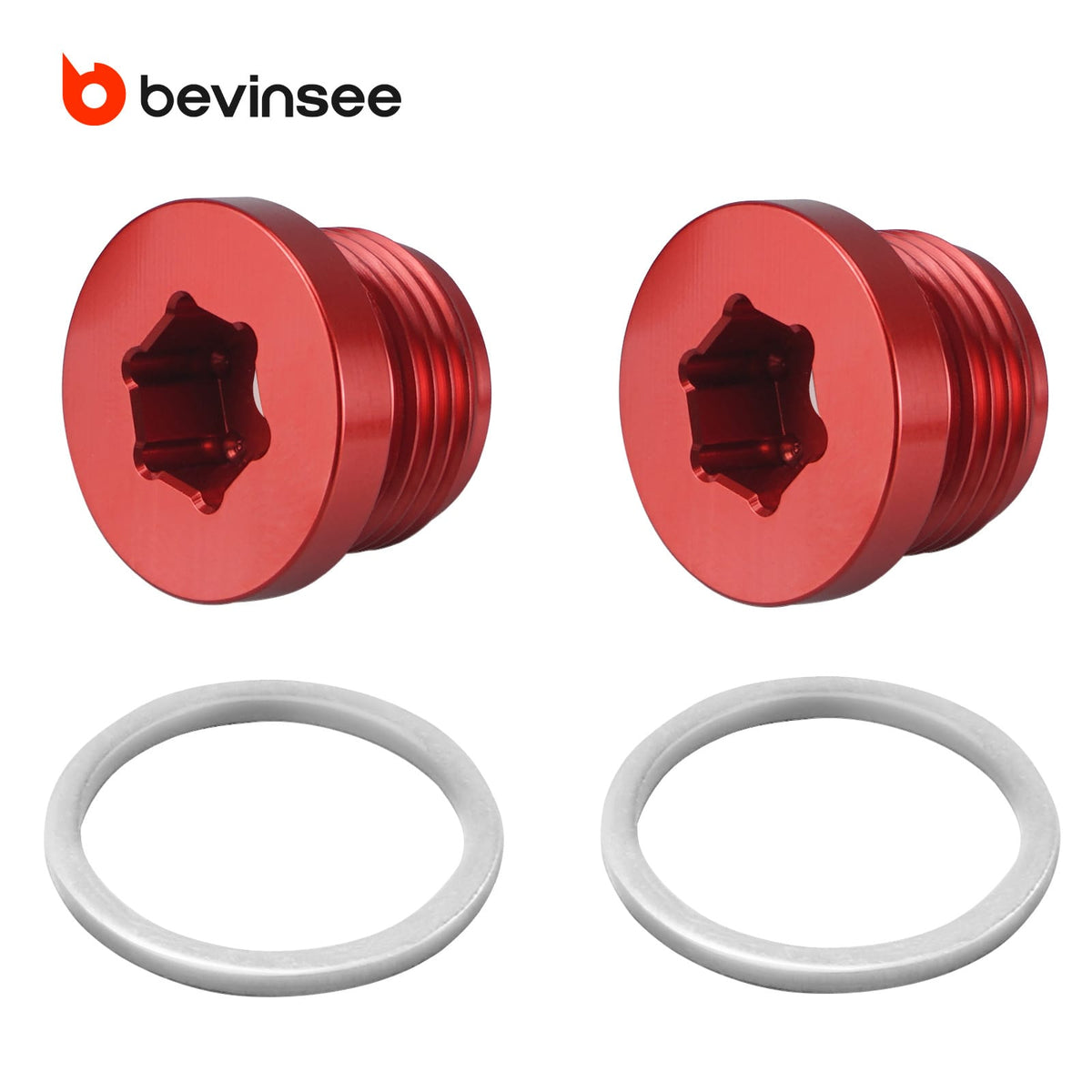 Bevinsee Solid Billet Aluminium Oil Thermostat Housing Plugs – for BMW N54 N55 S55