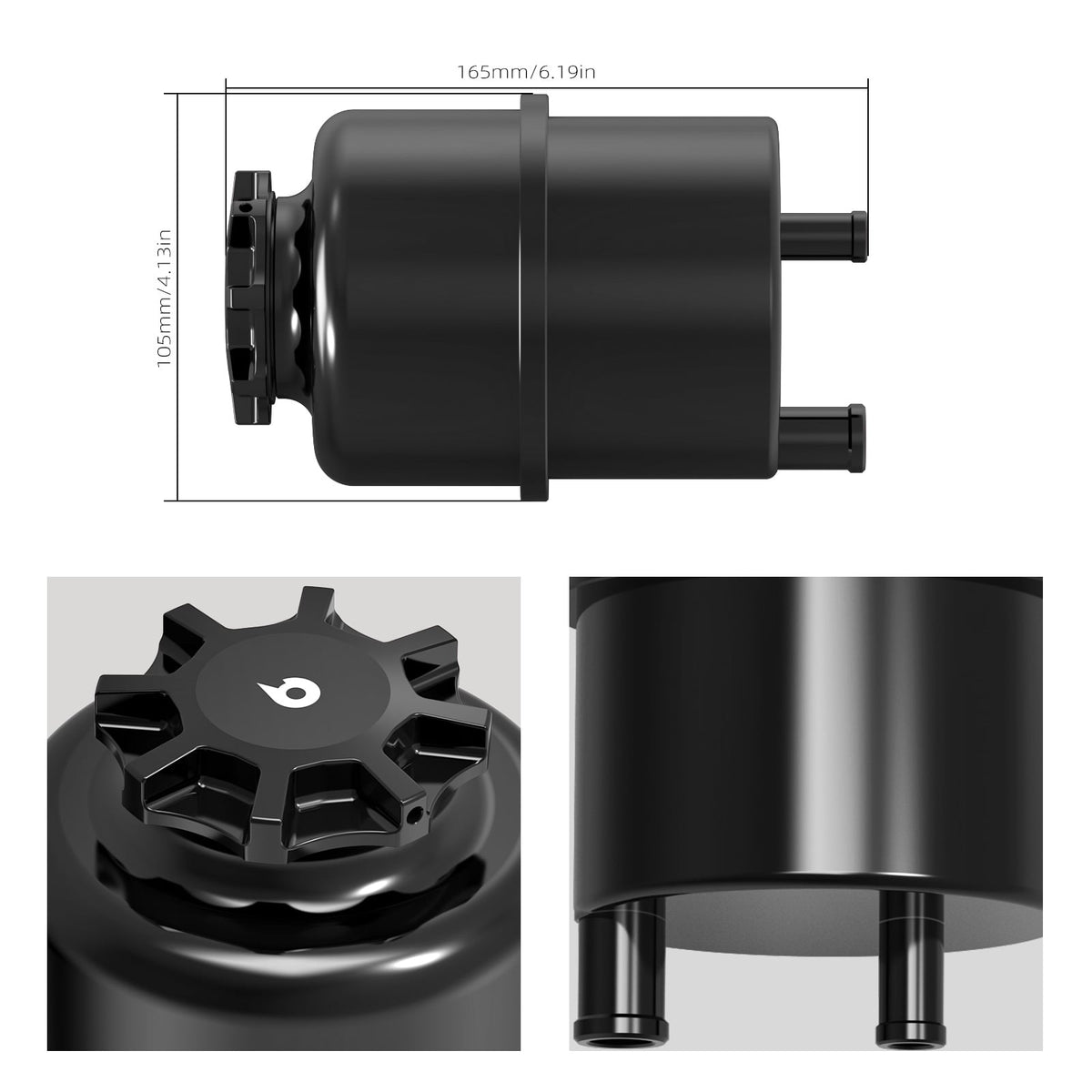 Bevinsee Power Steering Reservoir Upgrade Kit – for BMW E90 E92 E82 E88 E8X E39 E60 E46 E36 X1 X3