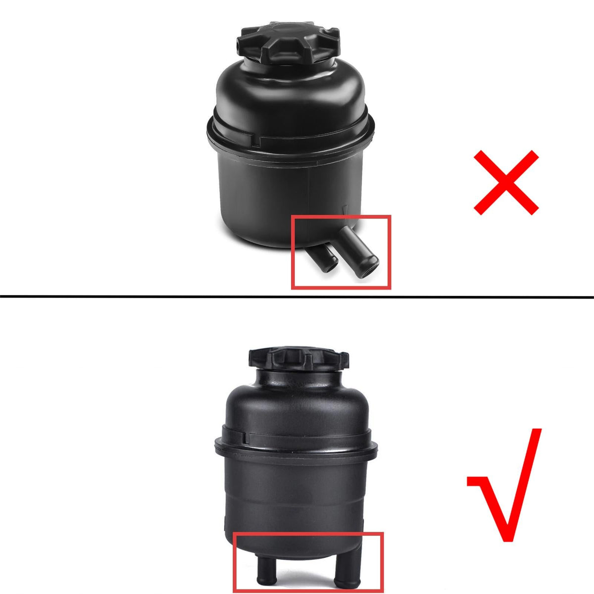 Bevinsee Power Steering Reservoir Upgrade Kit – for BMW E90 E92 E82 E88 E8X E39 E60 E46 E36 X1 X3
