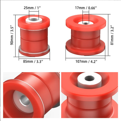 Bevinsee 80A Polyurethane Rear Subframe Bushing Kit Upgraded – for BMW E92 E90 E88 E82 Non-M