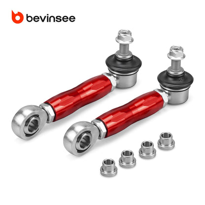 Bevinsee Adjustable Rear Sway Bar End Links – for BMW E90 E92 E88 E82